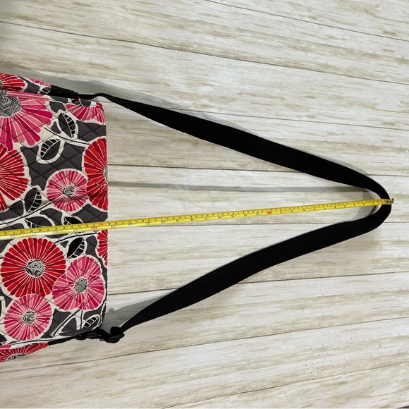 Vera Bradley Cheery Blossoms Large Quilted Laptop Messenger Bag & Wallet NWT - Picture 14 of 16